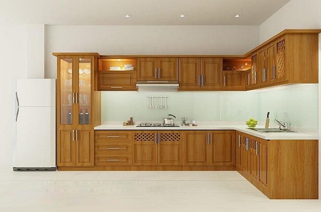 Tủ bếp đơn giản sang trọng: Với thiết kế tối giản, tủ bếp đơn giản sang trọng là thương hiệu uy tín được nhiều khách hàng tin tưởng lựa chọn. Tủ bếp được làm bằng chất liệu cao cấp, đem lại sự tiện nghi và đẳng cấp cho không gian bếp của bạn.