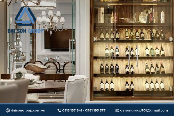 Tủ rượu âm tường - Điểm nhấn cho ngôi nhà của bạn thêm hiện đại