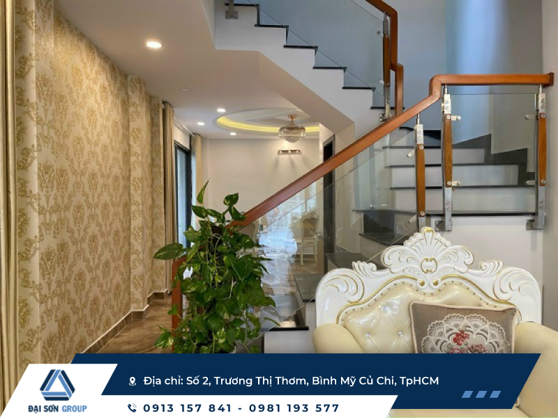 Đại Sơn Group - cầu thang kính đẹp