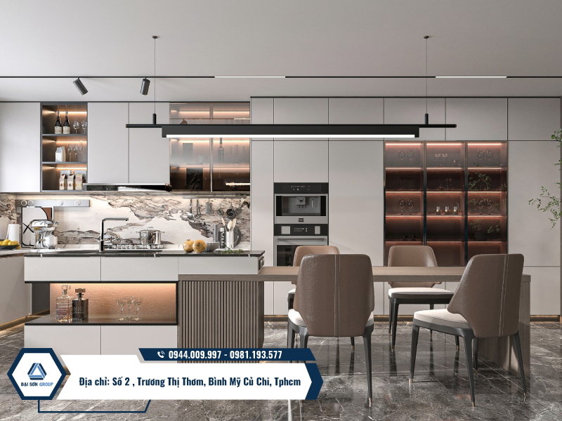 Phòng bếp có nội thất sang trọng - Đại Sơn Group