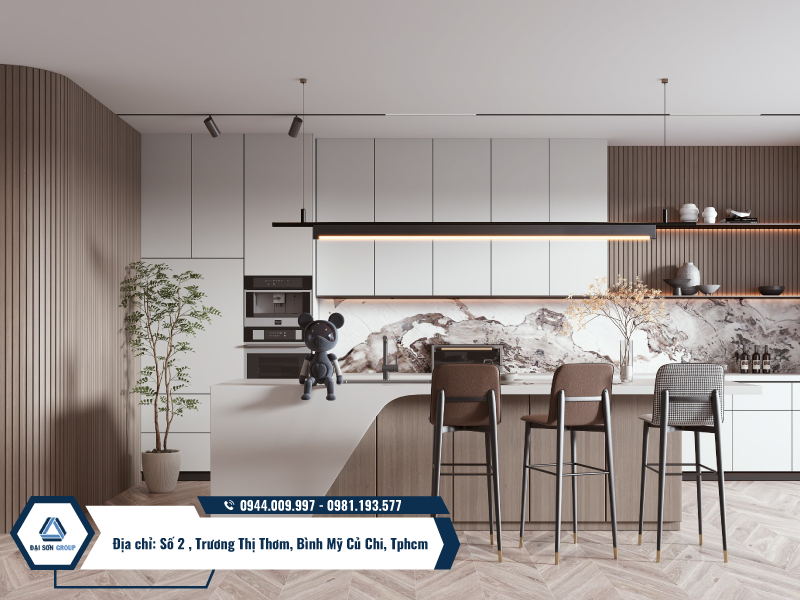 Thiết kế phòng bếp uy tín tại tphcm - Đại Sơn Group