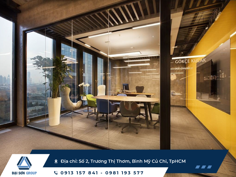 màu sắc trong văn phòng