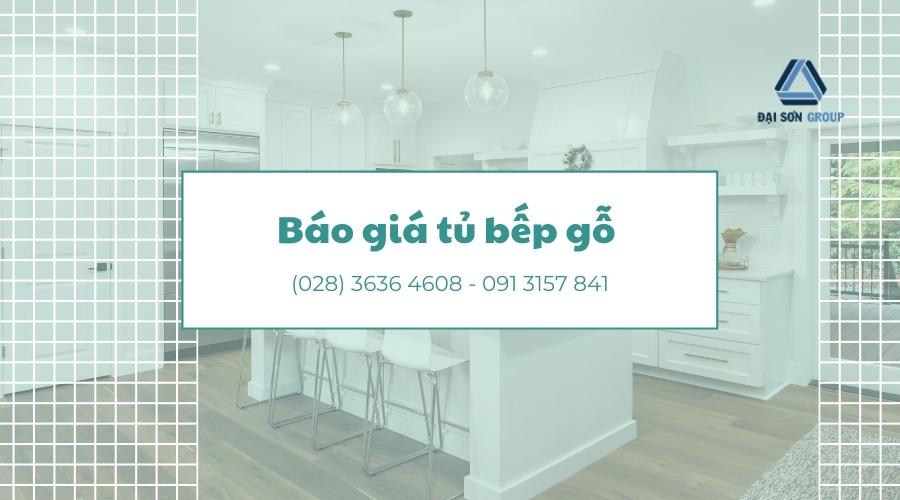 báo giá tủ bếp gỗ