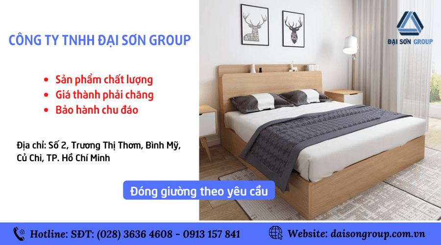 giường ngủ gỗ công nghiệp