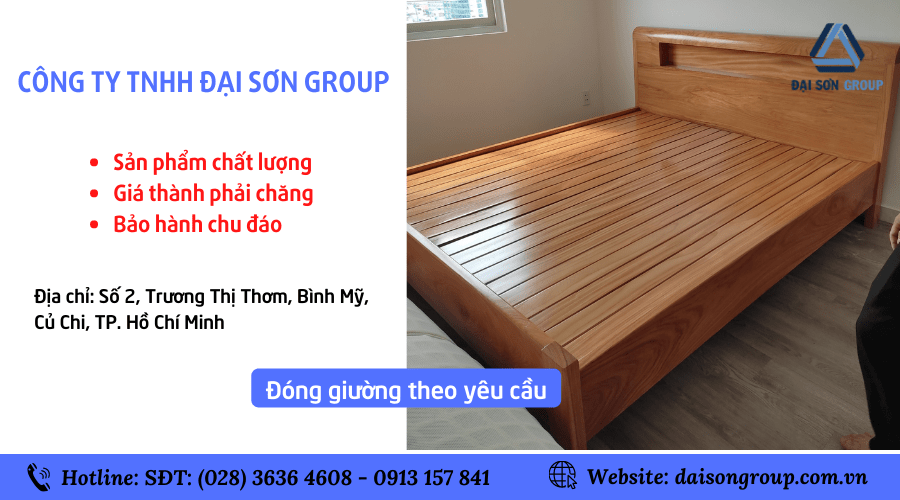 giường ngủ gỗ công nghiệp
