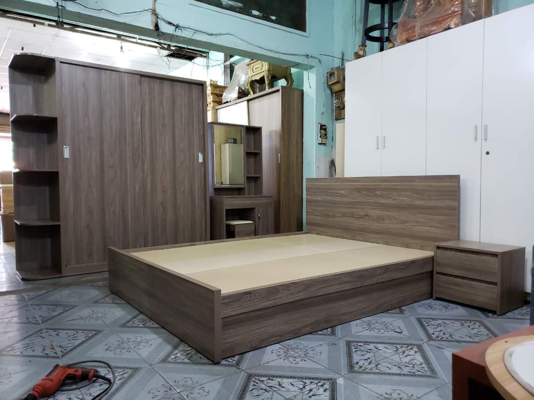 GIƯỜNG NGỦ MDF PHỦ MELAMINE 