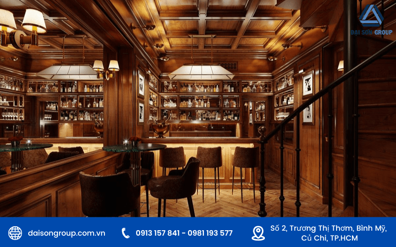 thi công nội thất gỗ Bar - Club quận 1