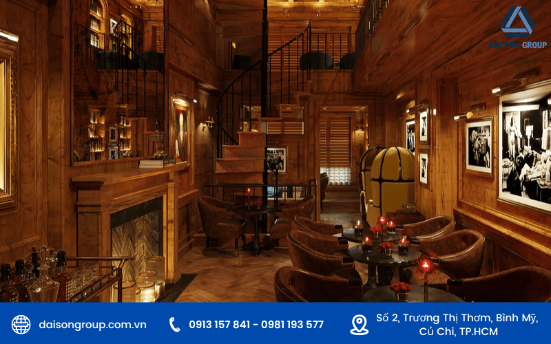 thi công nội thất gỗ cho Bar - Club