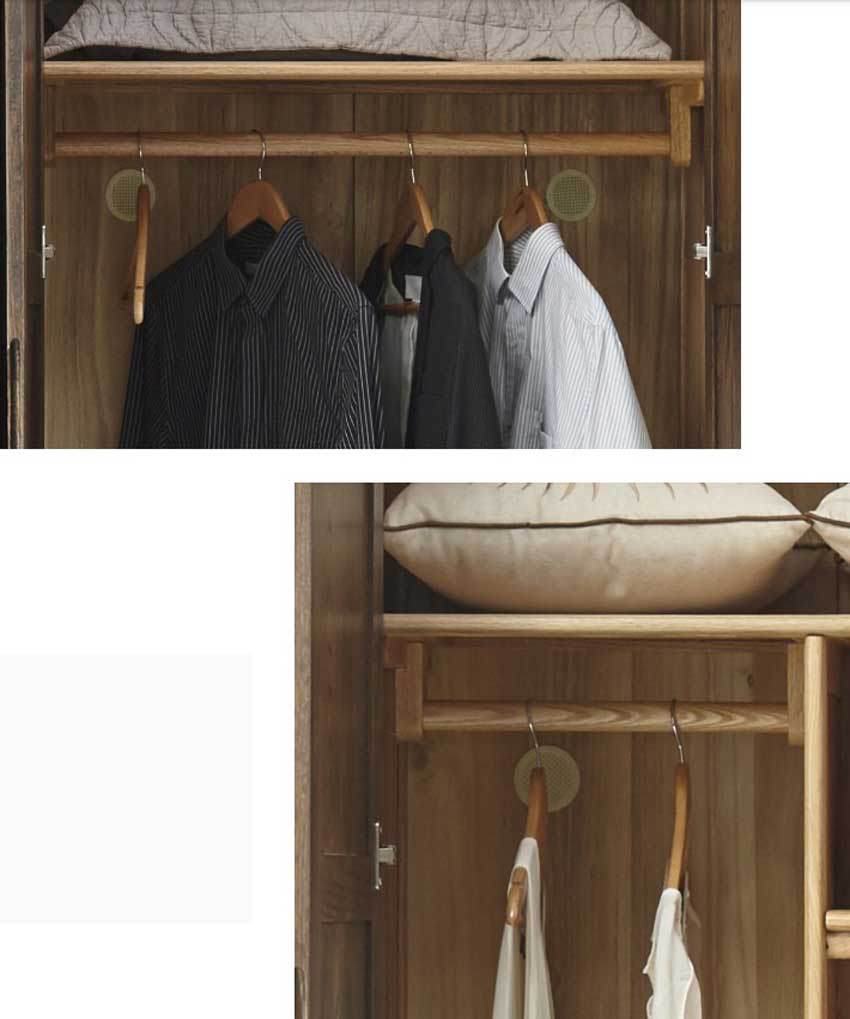 tủ quần áo gỗ tự nhiên hiện đại