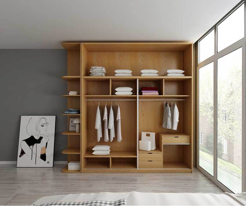 Tủ quần áo mdf cửa lùa