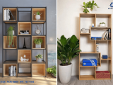 Ở đâu cung cấp kệ trang trí phòng khách gỗ công nghiệp giá rẻ? Có ngay Đại Sơn Group