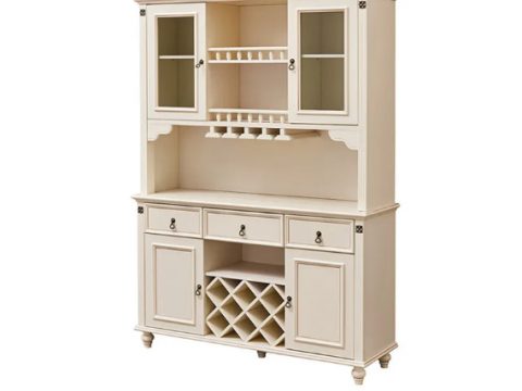 Tủ Rượu Hiện Đại Gỗ Cao Su tự Nhiên