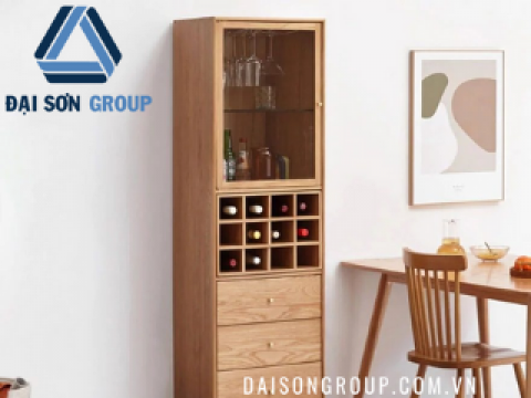 Tủ Rượu Gỗ Sồi Tự Nhiên DS-2104