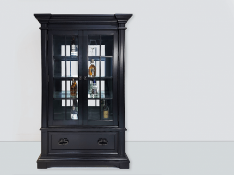 Tủ rượu gỗ Cao Su Hiện Đại