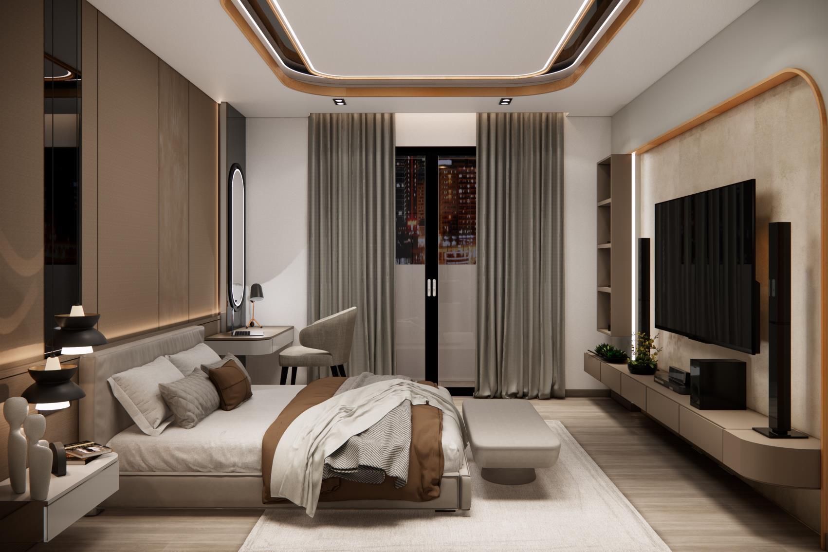 Giường ngủ MODERN WARM LUXURY
