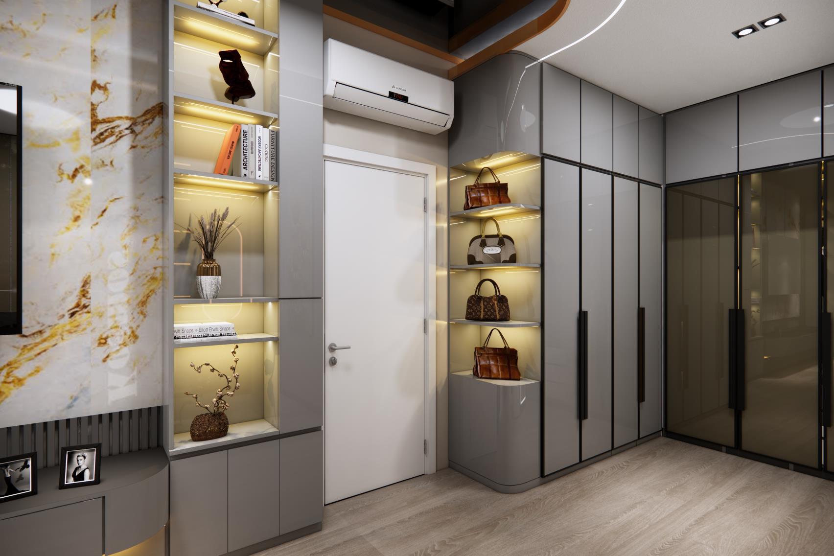 Tủ áo quần MODERN WALK-IN LUXURY